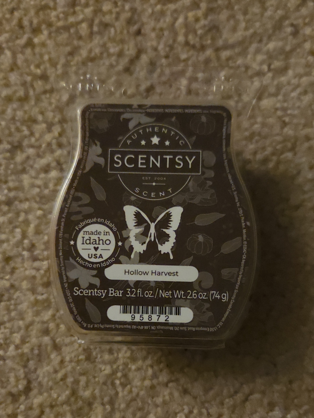 Scentsy Hollow Harvest Wax Bar - Brown